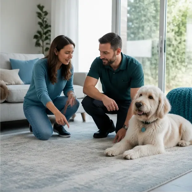 Pets, stains and the details worth sharing early